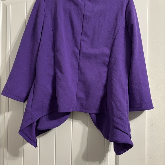 Plus Size Purple Blazer - Picture 3 of 7